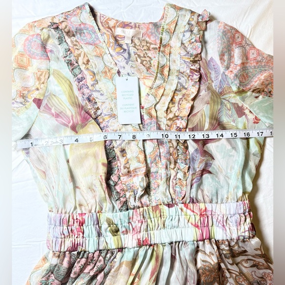 Guess Pastel Patterned Long Sleeve Dress - Picture 8 of 11